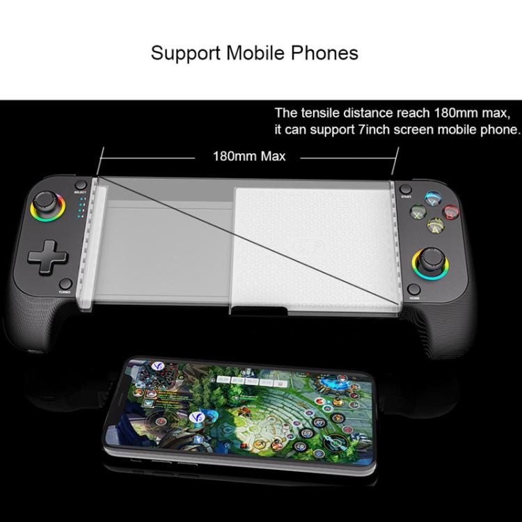 Multi-Function Retractable Wireless Gaming Controller With Dual Vibration 6-Axis Motion Sensing Rapid Fire Function