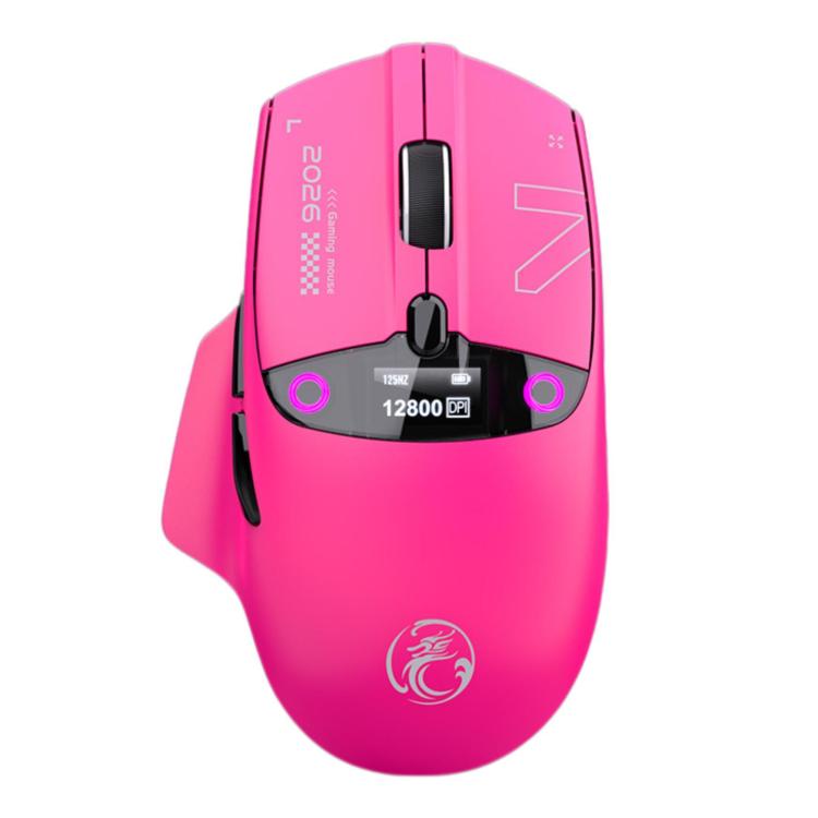 iMICE G205 Tri-Mode Wireless Gaming Mouse With Smart Display Screen 12800 DPI Rechargeable Ergonomic Mouse