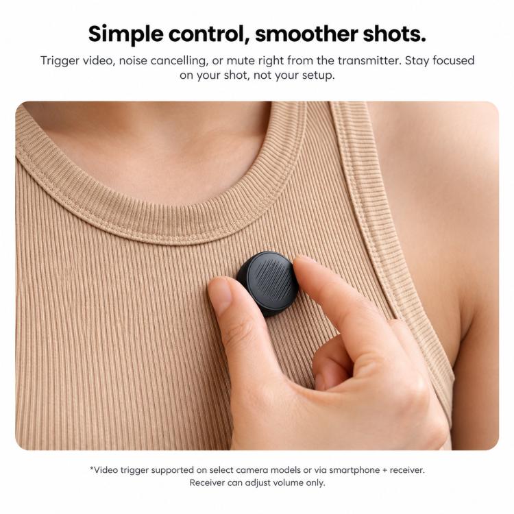 Insta360 Mic Air 2-in-1 Wireless Microphone – Transmitter + USB-C Receiver