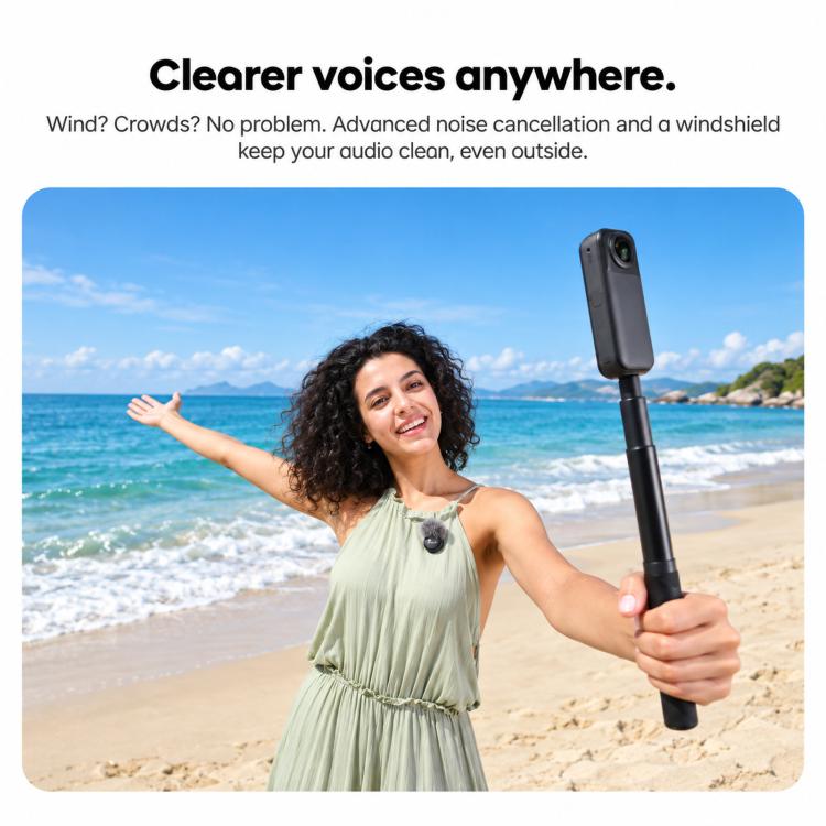 Insta360 Mic Air 2-in-1 Wireless Microphone – Transmitter + USB-C Receiver