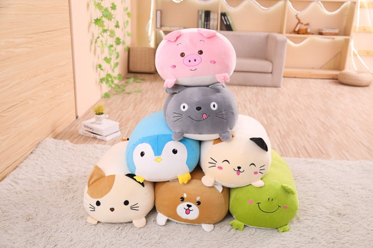 New Soft Animal Cartoon Pillow Cushion Cute Fat Dog Cat Totoro Penguin Pig Frog Plush Toy, 28cm, 60cm, 90cm