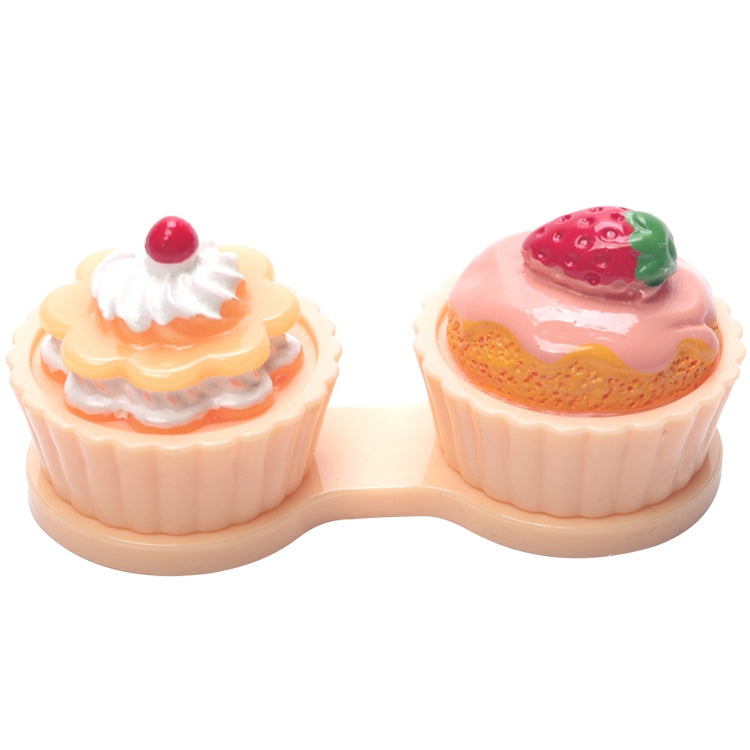Cartoon Cute Cream Cake Glasses Double Box Contact Lenses Couple Box
