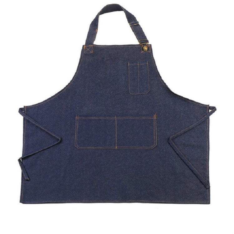 Halter Adjustable Denim Apron