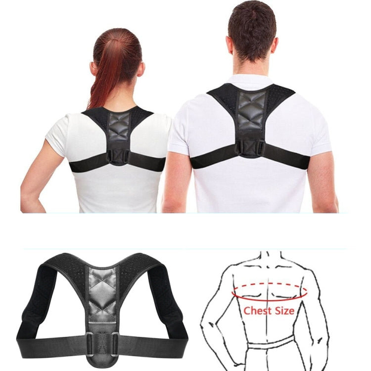 Adjustable Brace Support Belt Back Posture Corrector, M, L