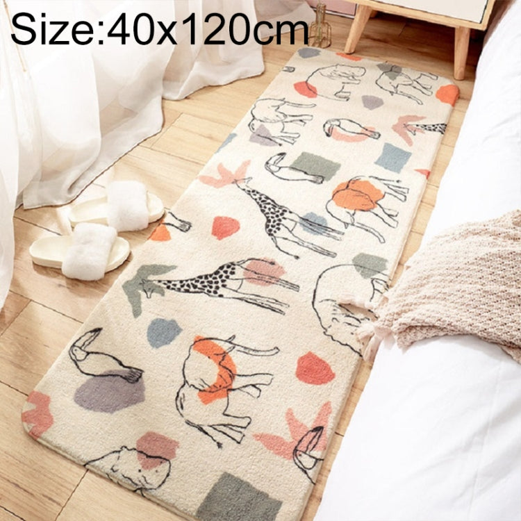 Home Bedroom Carpet Strip Room Bedside Lamb Cashmere Non-slip Mat, 40×120 cm, 60×160 cm, 60×180 cm