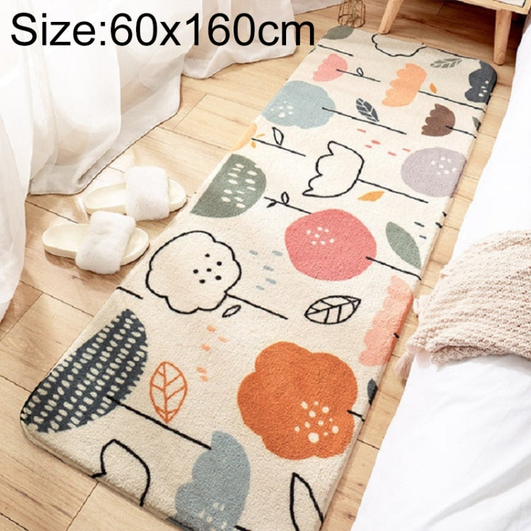 Home Bedroom Carpet Strip Room Bedside Lamb Cashmere Non-slip Mat, 40×120 cm, 60×160 cm, 60×180 cm
