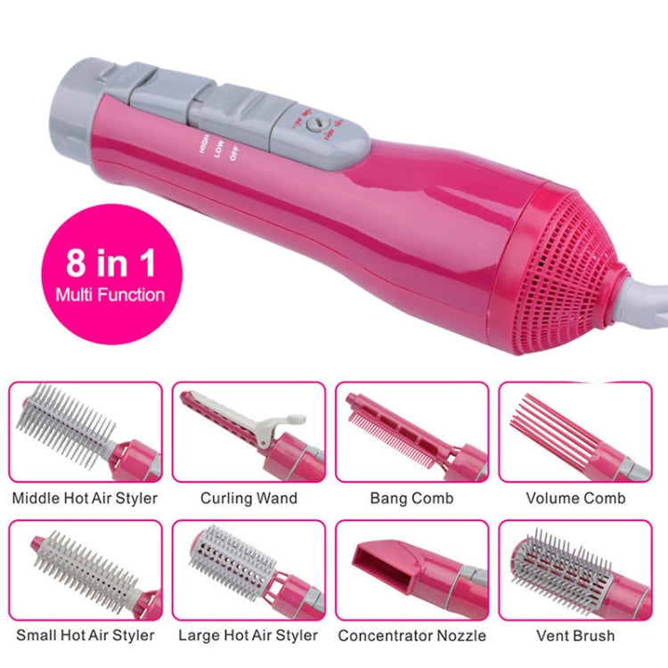 8 in 1 Professional Hair Dryer Hair Curler for Hotel Travel With Comb Powerful Hairdryer