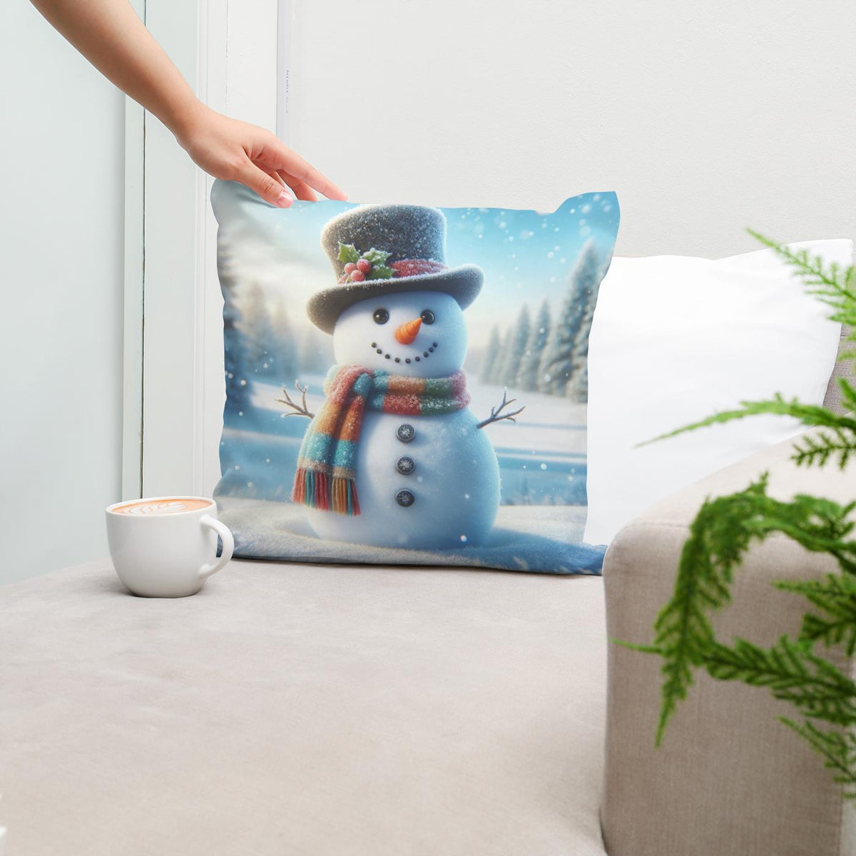 Winter Joy Cotton Cushion