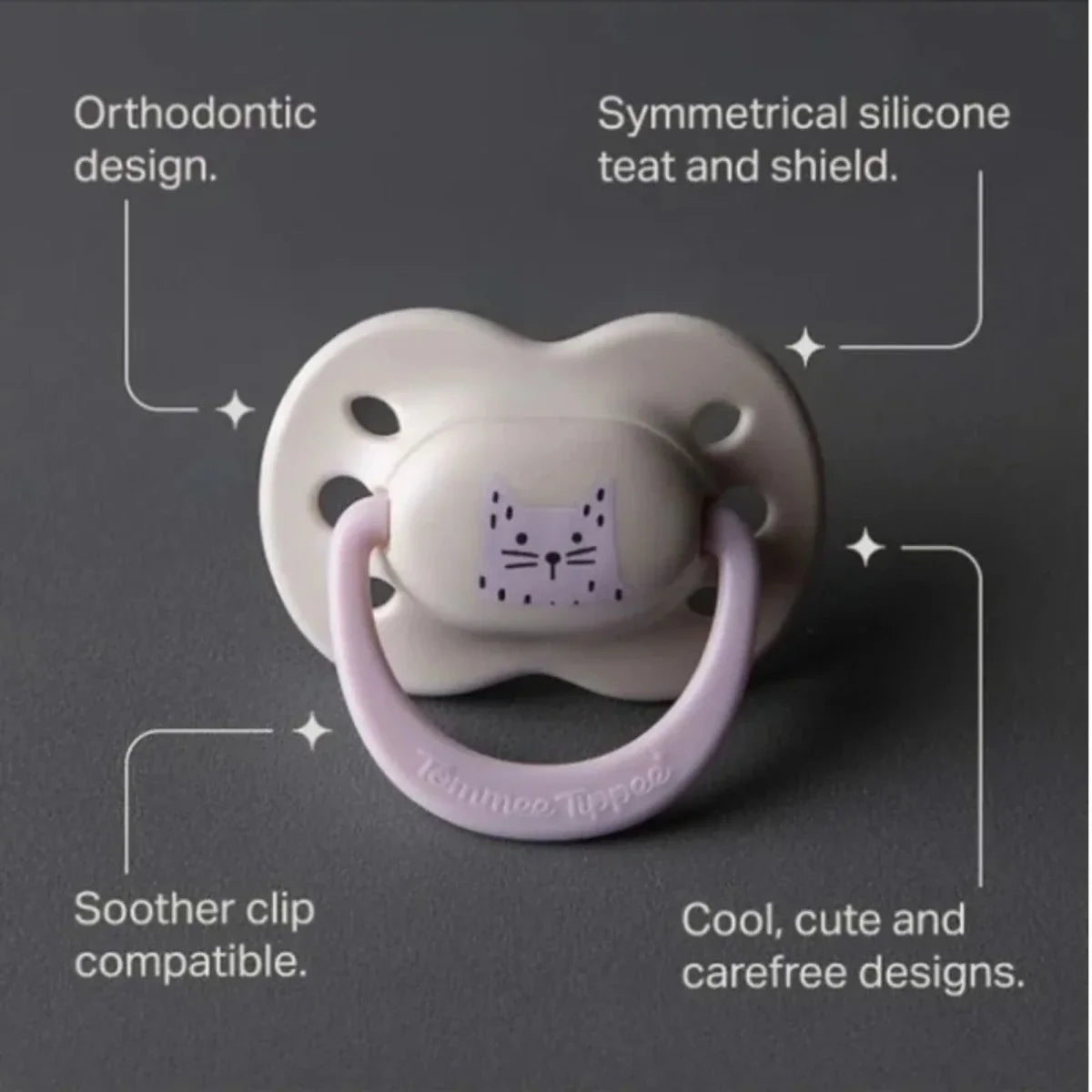 Tommee Tippee Ultra Fit Silicone Soother Boy 0-6 months Pack of 2