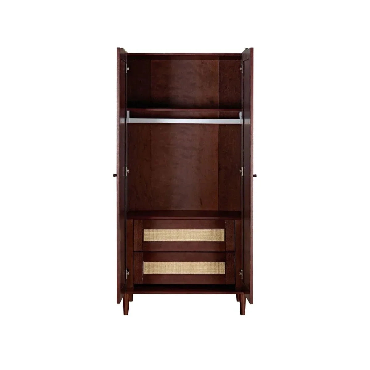 Tutti Bambini Japandi Wardrobe - Warm Walnut