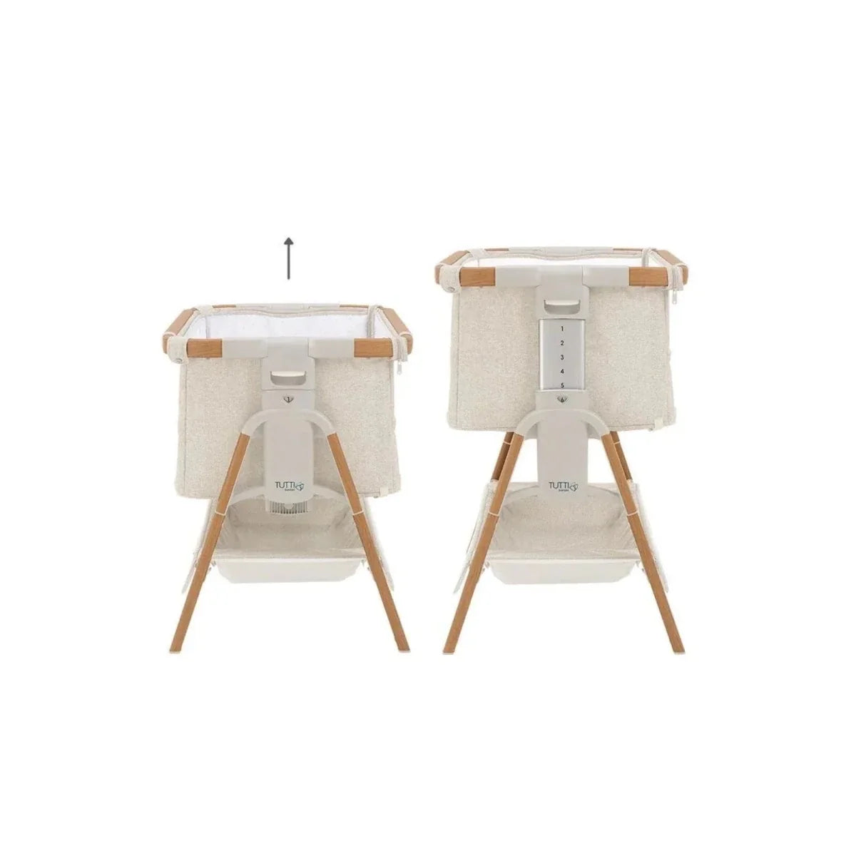 Tutti Bambini CoZee XL Complete Birth to 4+ Years Package - Scandinavian Walnut/Ecru
