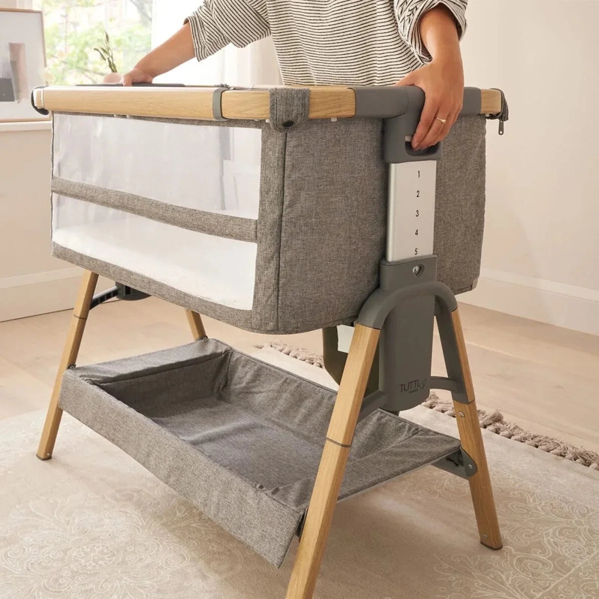 Tutti Bambini CoZee XL Complete Birth to 4+ Years Package - Scandinavian Walnut/Ecru