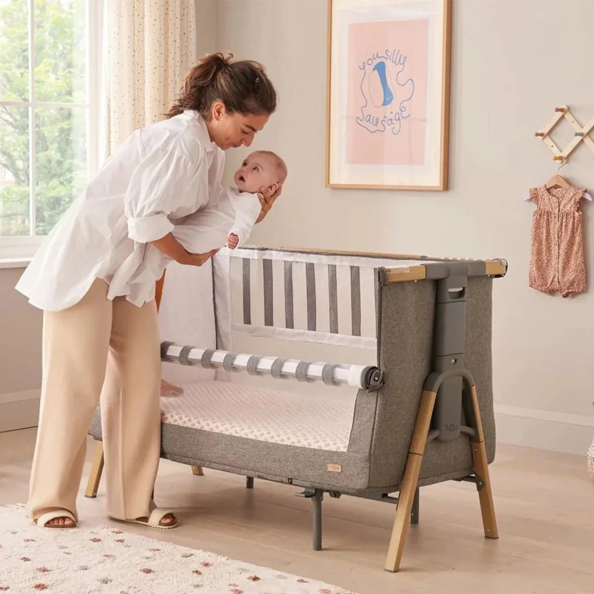 Tutti Bambini CoZee XL Complete Birth to 4+ Years Package - Scandinavian Walnut/Ecru