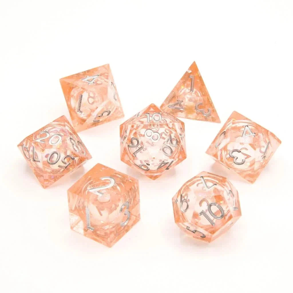 Fae Wish | Liquid Core Dice | Resin | 7 Piece Set