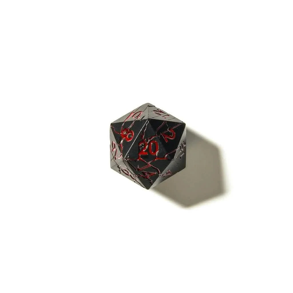 Bloodstone | Solid Metal Dice | 7 Piece Set