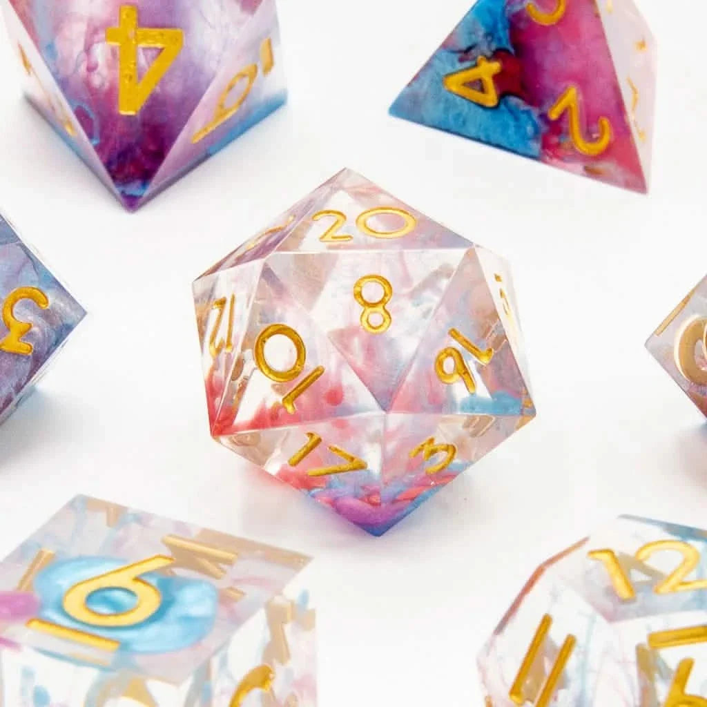 Arcane Cyclone | Sharp Edge Dice | Resin | 7 Piece Set