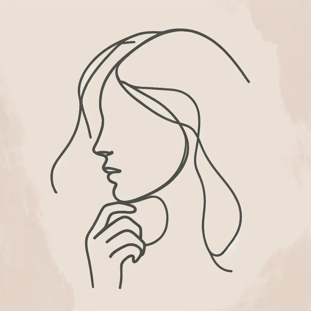 Thoughtful Contours Canvas