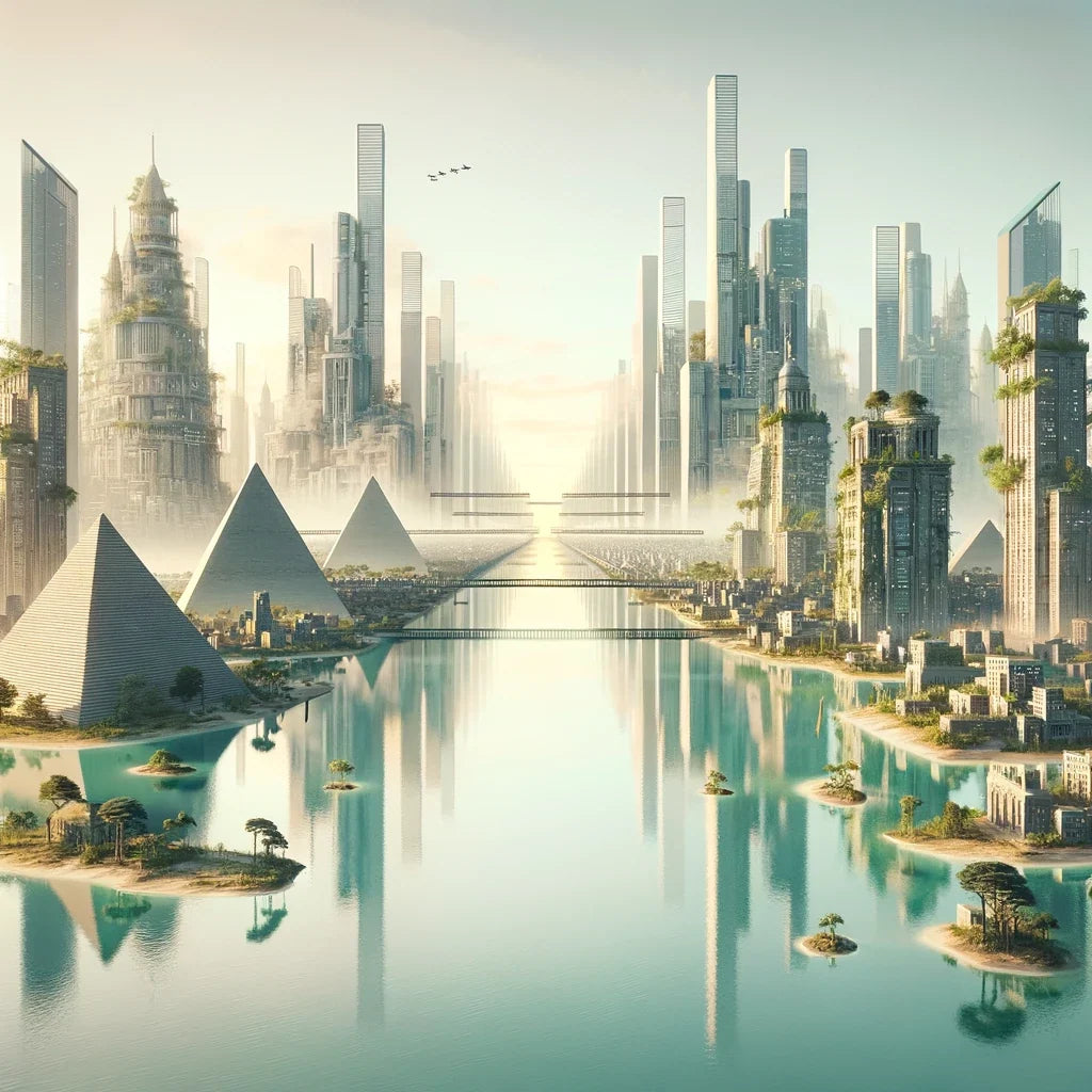 Timeless City Reflections Canvas