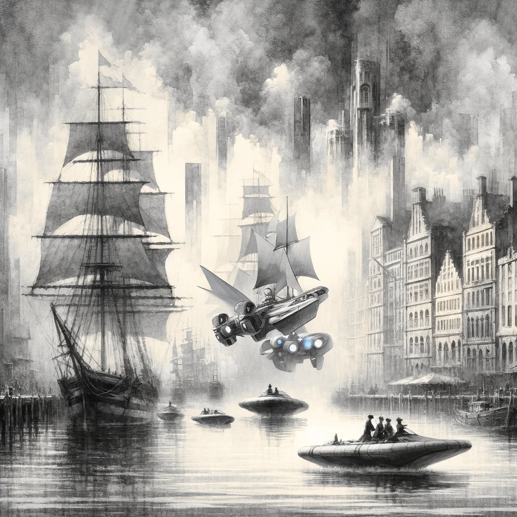 Timeless Harbor Echoes Canvas