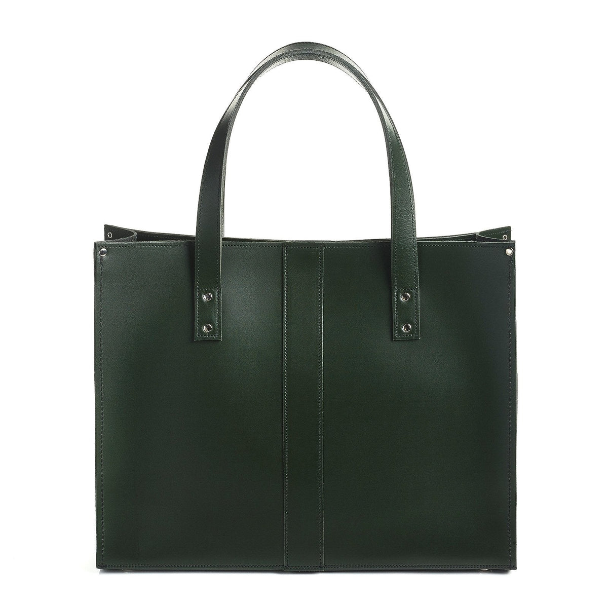 Zatchels Handmade Leather Shopper Tote Bag – Ivy Green