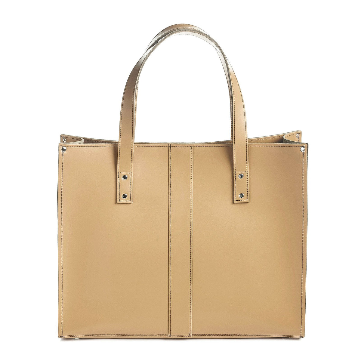 Zatchels Handmade Leather Shopper Tote Bag – Iced Coffee