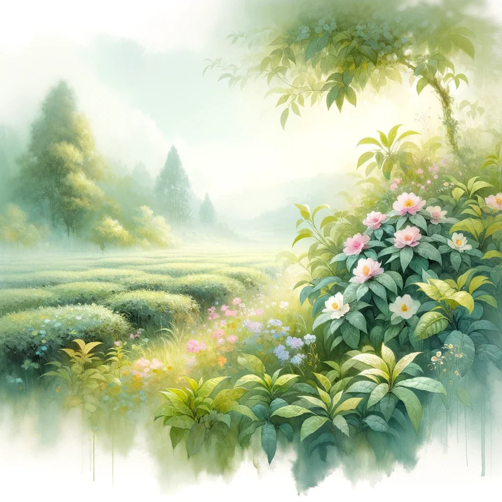 Tranquil Teagarden Canvas