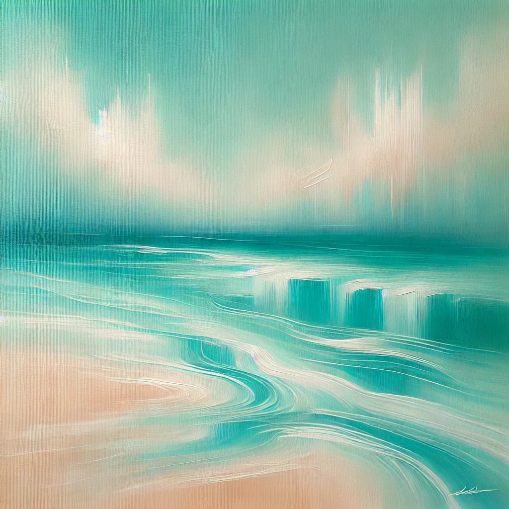Tranquil Turquoise Beach Canvas