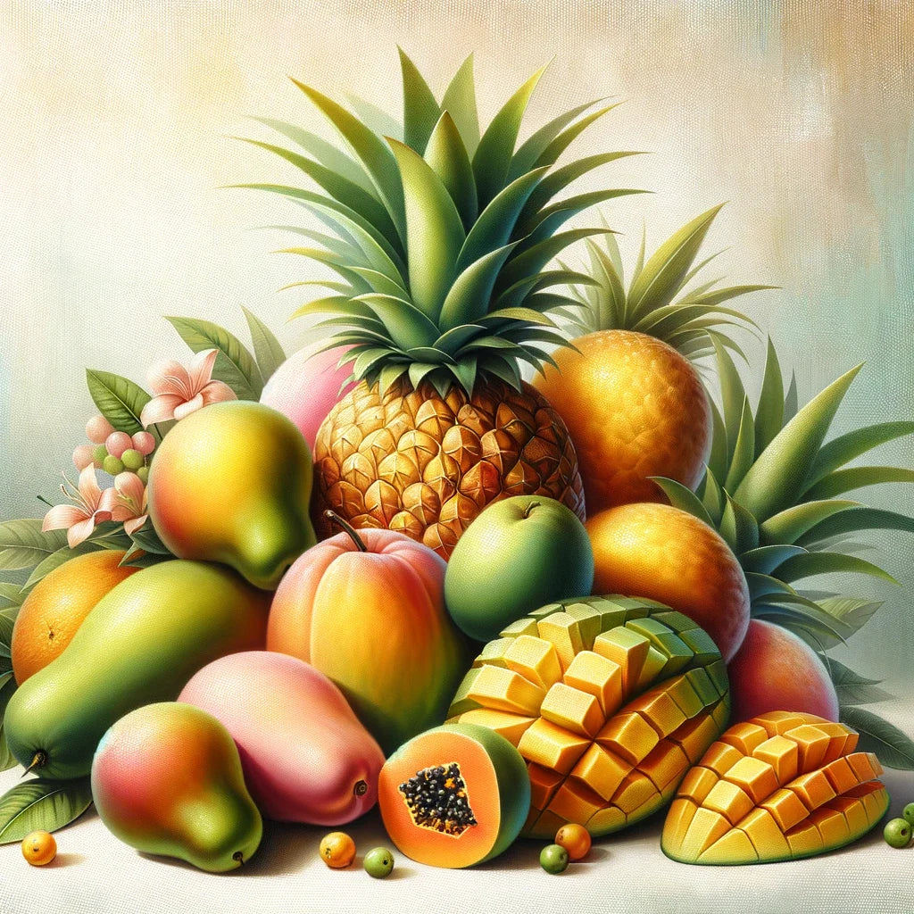 Tropical Fruit Serenade Canvas
