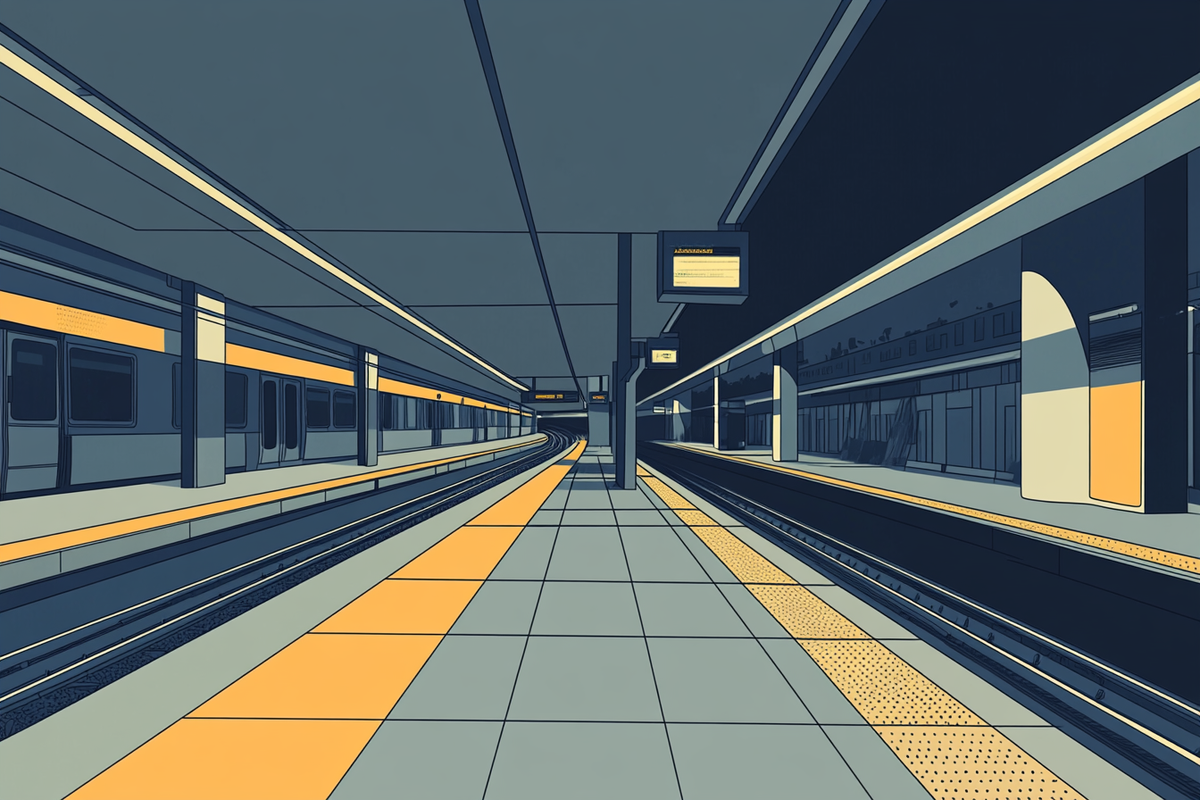 Underground Station Canvas