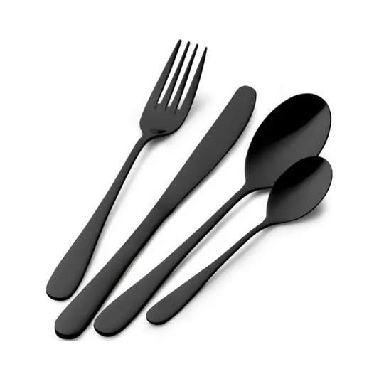 Pintinox Princess Black Cutlery Set - 24 Piece