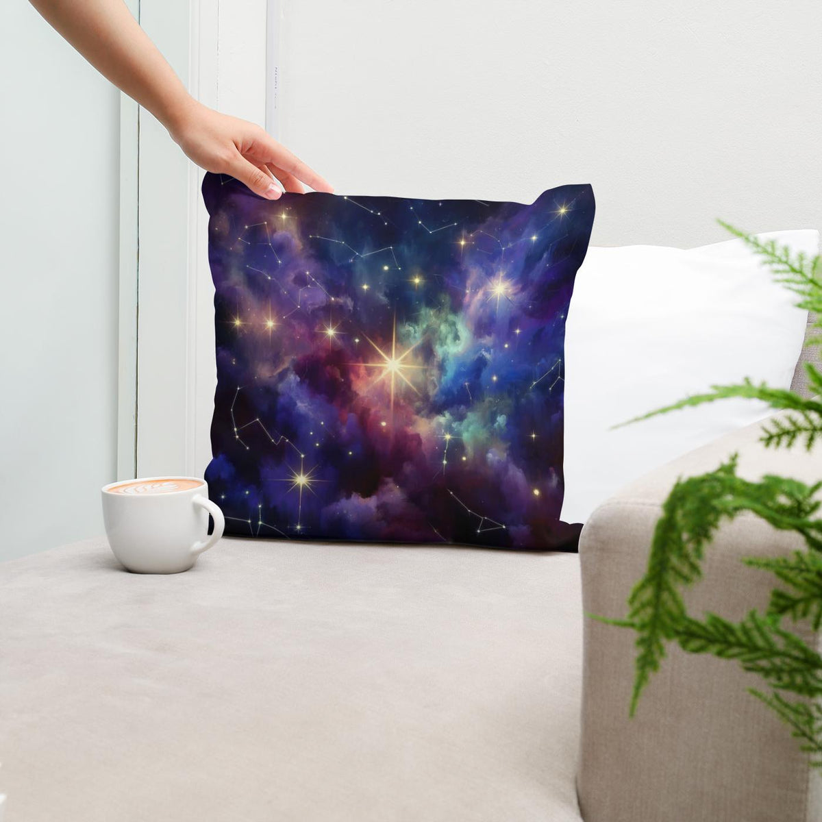 Celestial Harmony Cotton Cushion