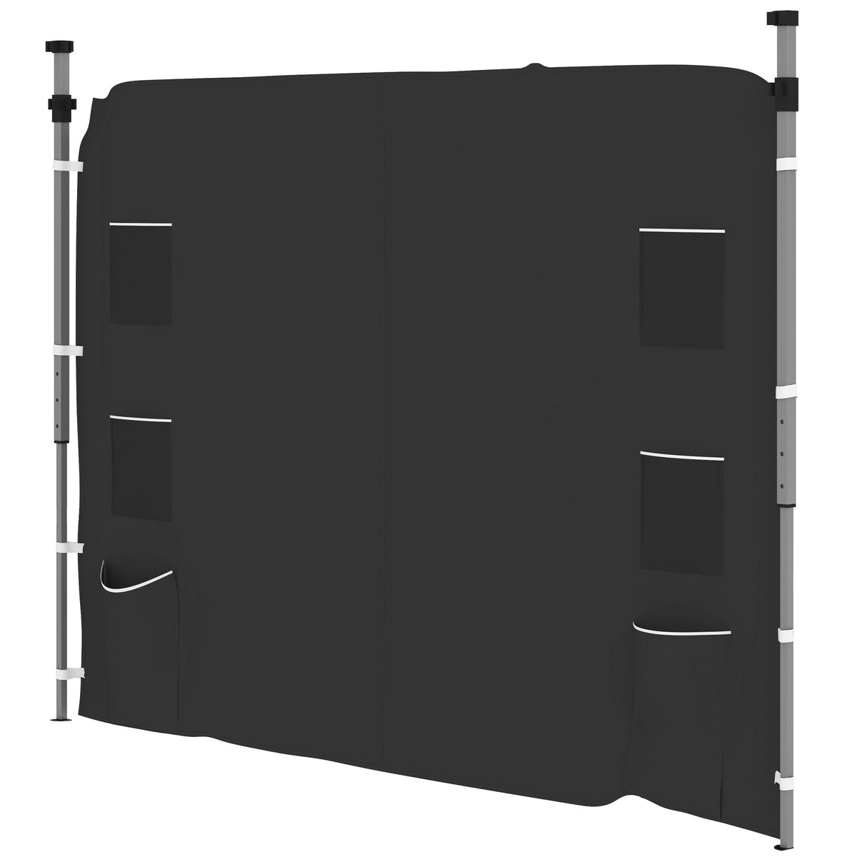 Beige Sidewall Panel for 3x3m Gazebo - Durable Oxford Fabric with Storage