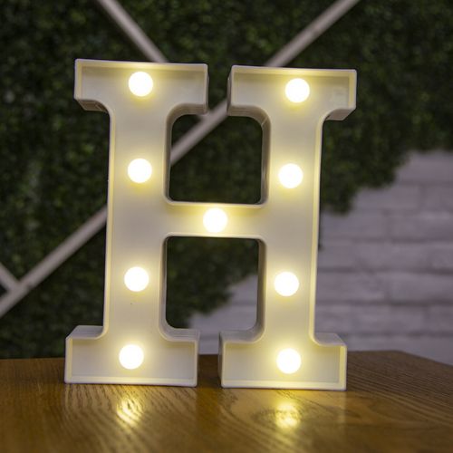 LED Decorative Letter Lamp - Warm White Light for Festive Occasions