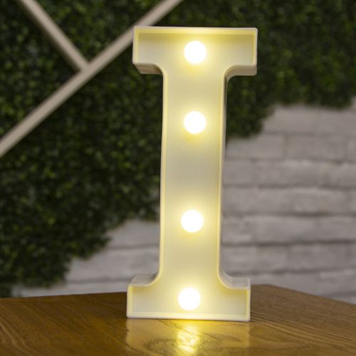 LED Decorative Letter Lamp - Warm White Light for Festive Occasions