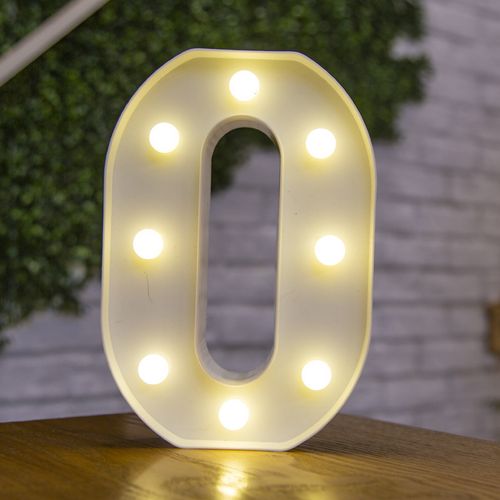 LED Decorative Letter Lamp - Warm White Light for Festive Occasions