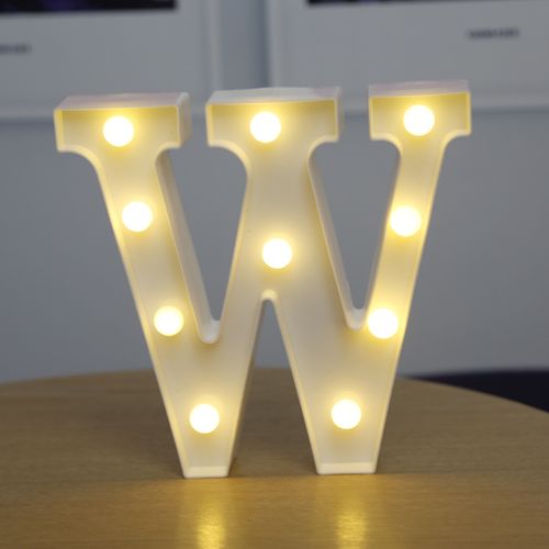 LED Decorative Letter Lamp - Warm White Light for Festive Occasions