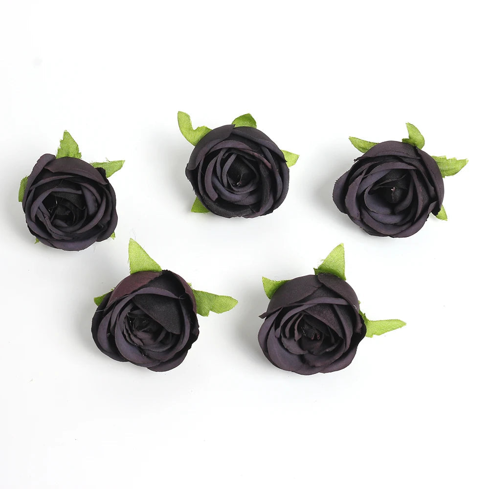 Elegant Black Artificial Flowers - Perfect for Weddings & Home Decor