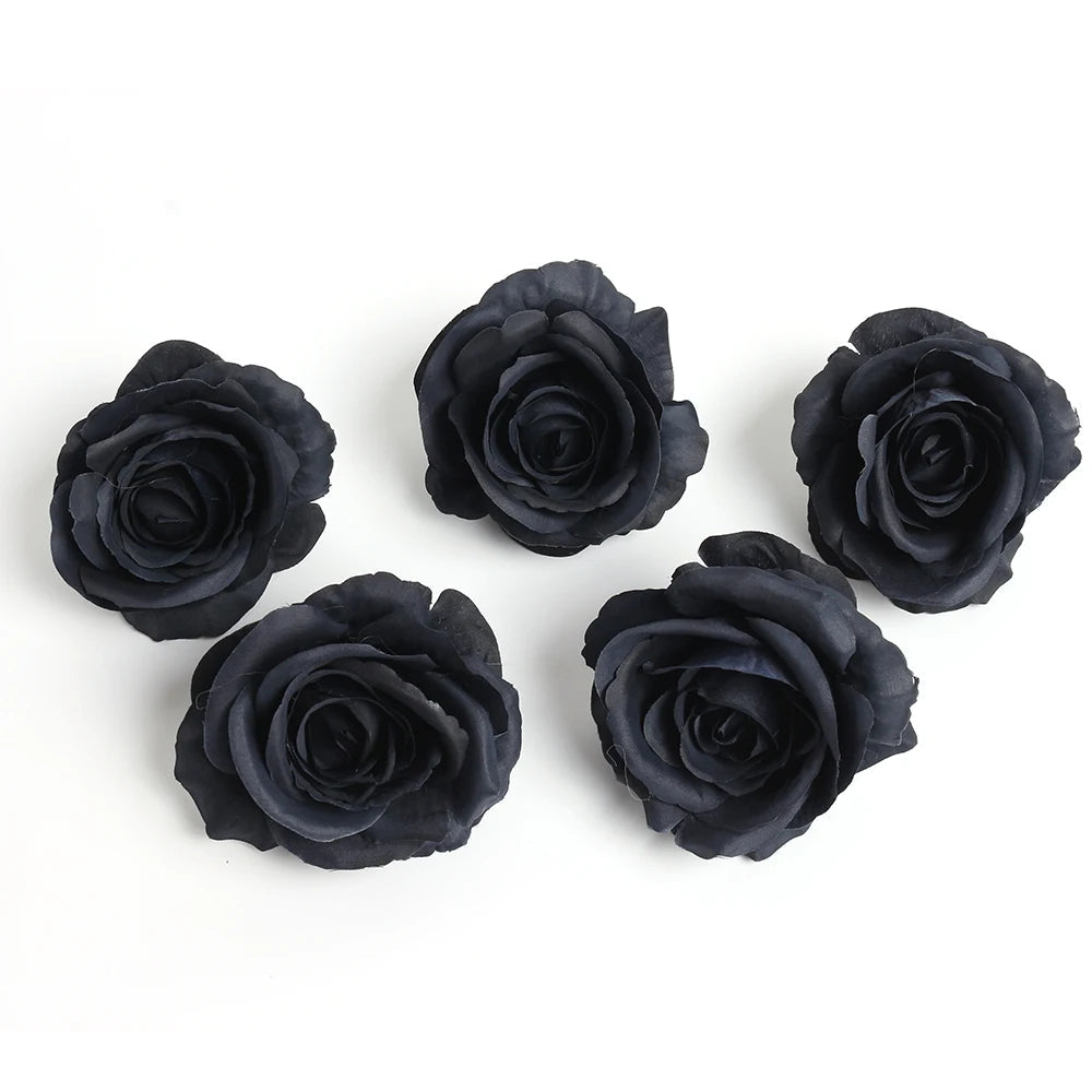 Elegant Black Artificial Flowers - Perfect for Weddings & Home Decor
