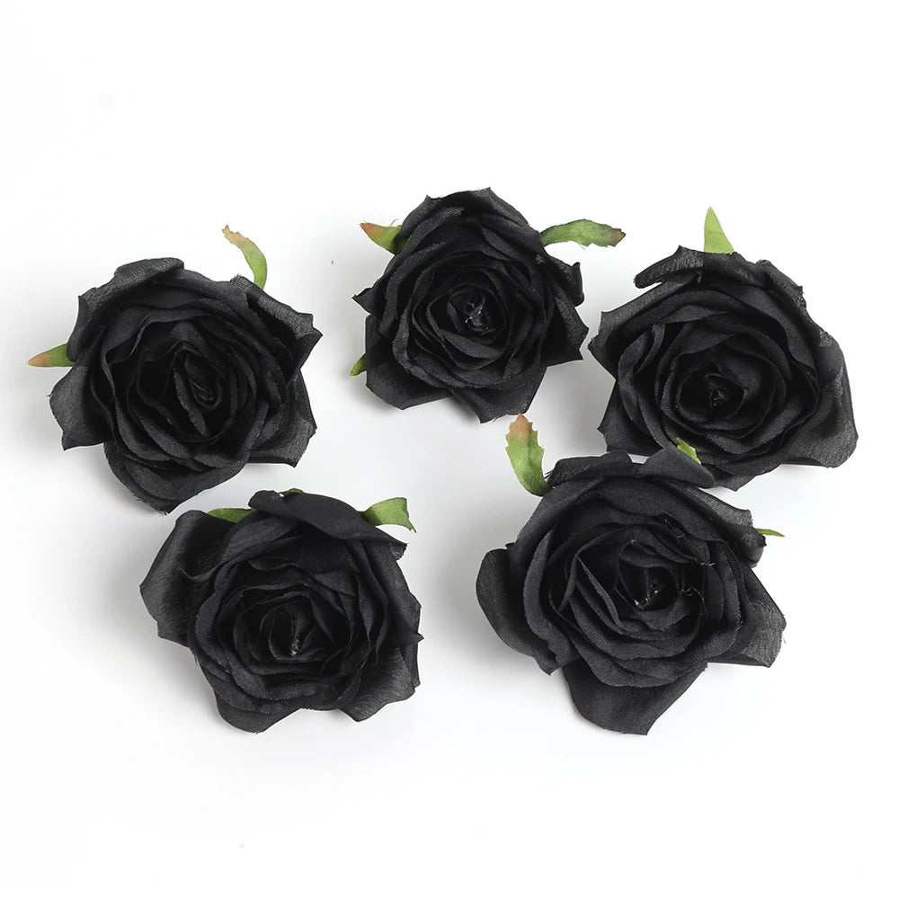 Elegant Black Artificial Flowers - Perfect for Weddings & Home Decor