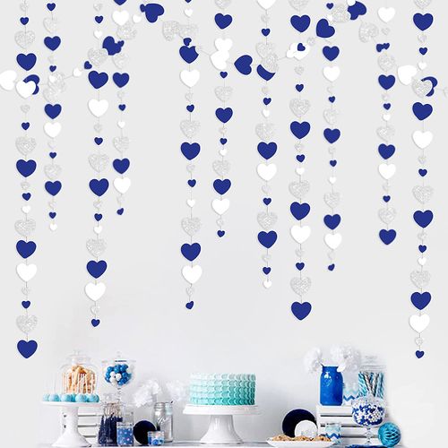 Autumn Paper Heart Garlands - 4m Festive Streamers for Celebrations