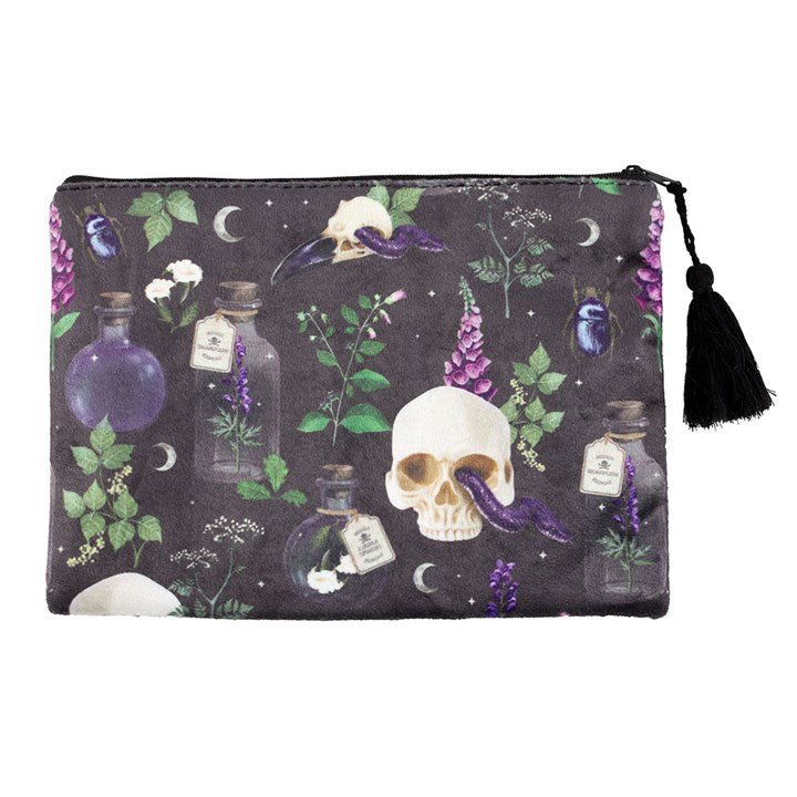 Venom & Vines Print Makeup Bag