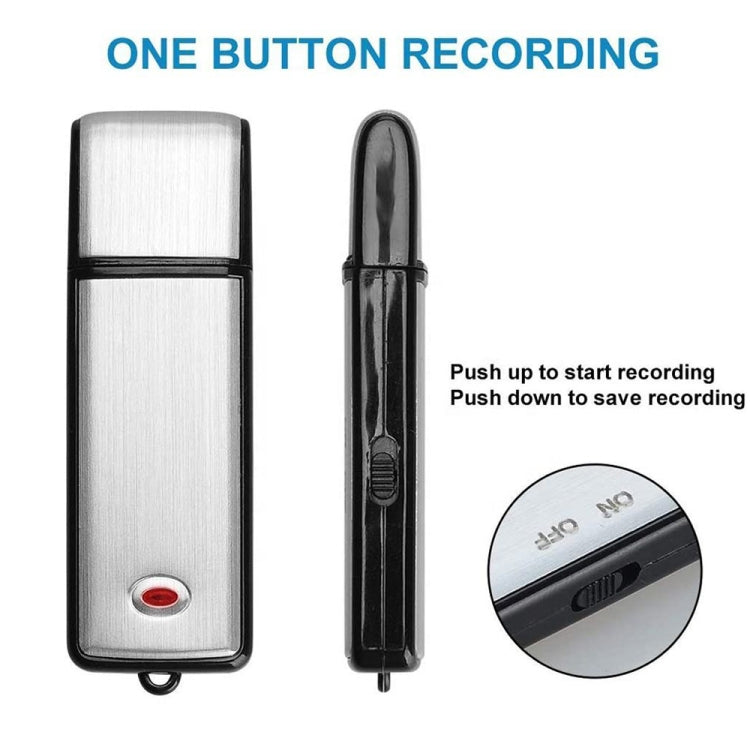 SK858 8GB Rechargeable Portable U-Disk Meeting Voice Recorder, 8GB