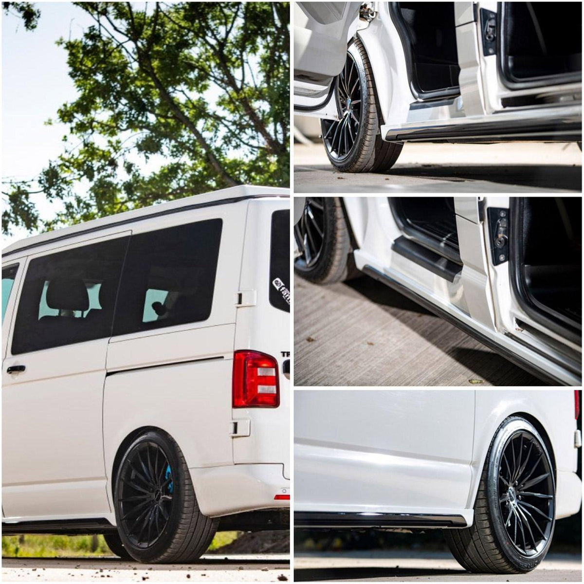For VW T5, T5.1 SWB Side Skirts Reflex Silver Plastic Painted and Ready to Fit (B-Grade)
