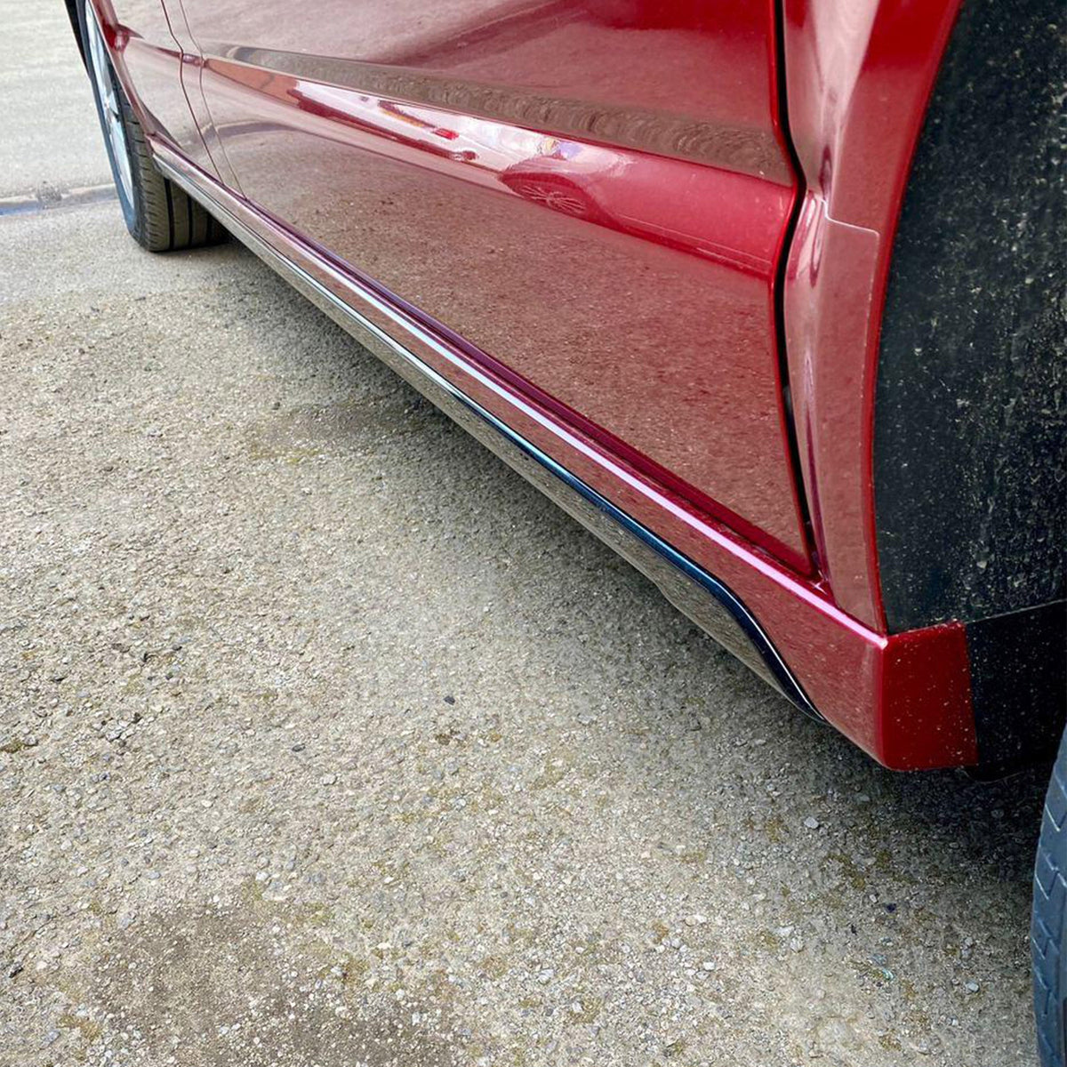 For VW T6 Transporter SWB Side Skirts Candy White Plastic Painted and Ready to Fit