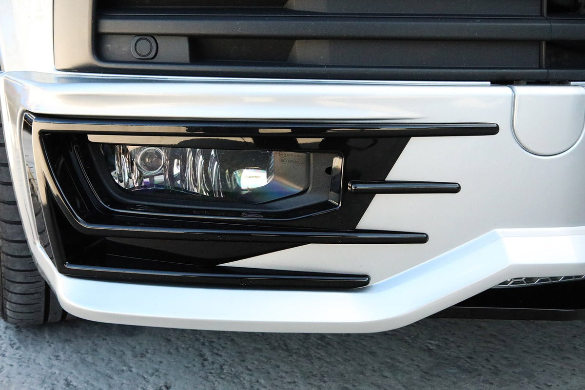 For VW T6 Transporter Front Sportline Spoiler and Splitter B-Grade – Repaint Ready Custom Styling | Van-X