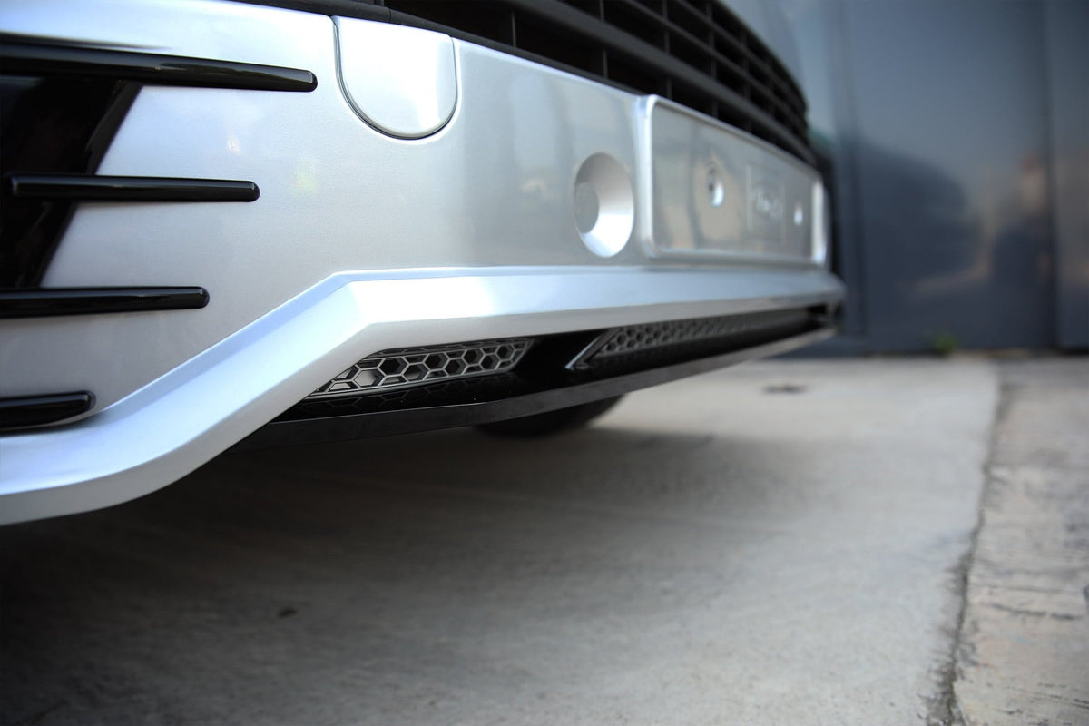 For VW T6 Transporter Front Sportline Spoiler and Splitter B-Grade – Repaint Ready Custom Styling | Van-X
