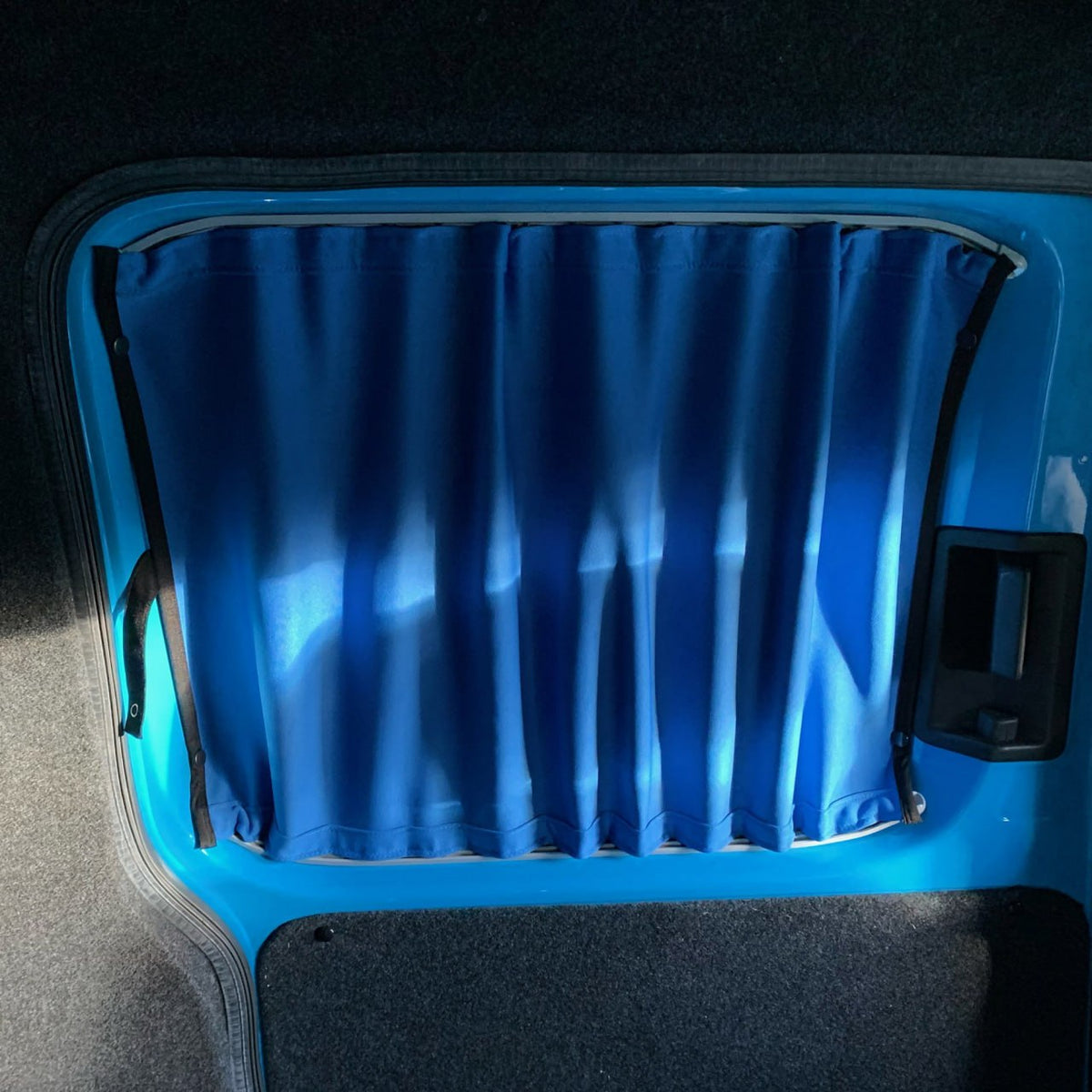 For Fiat Scudo Blackout Camper Curtains Black/Blue - Create Your Own Bundle | Van-X