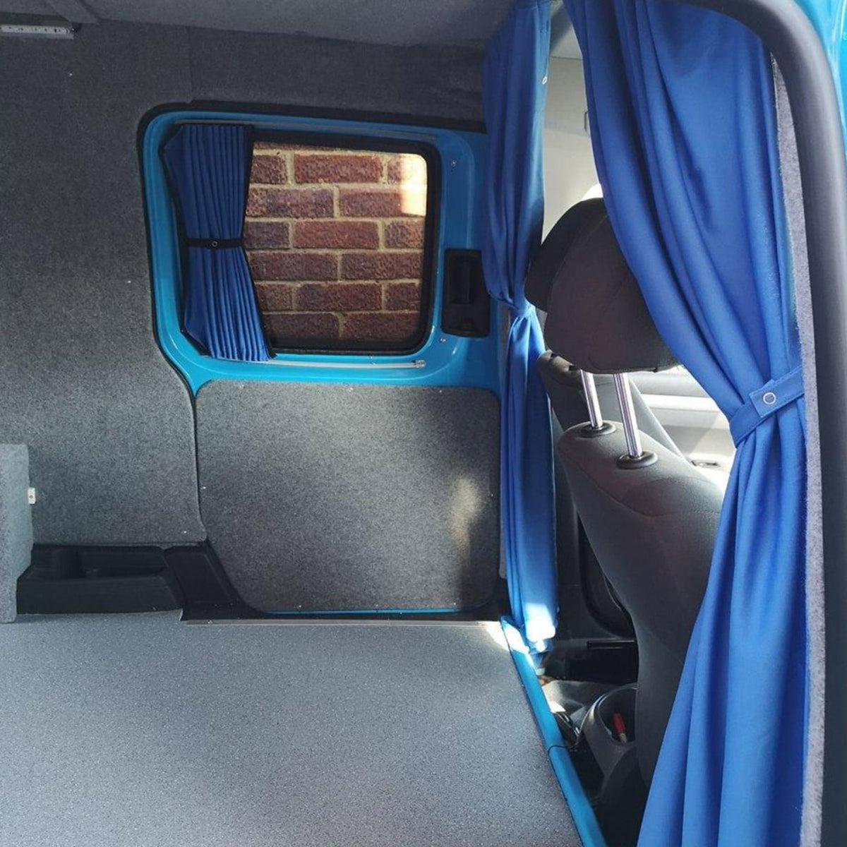 For Fiat Scudo Blackout Camper Curtains Black/Blue - Create Your Own Bundle | Van-X