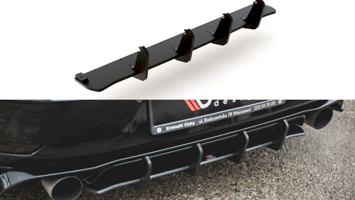 Maxton Design - Aftermarket  STREET PRO REAR DIFFUSER VW GOLF MK7.5 GTI TCR
