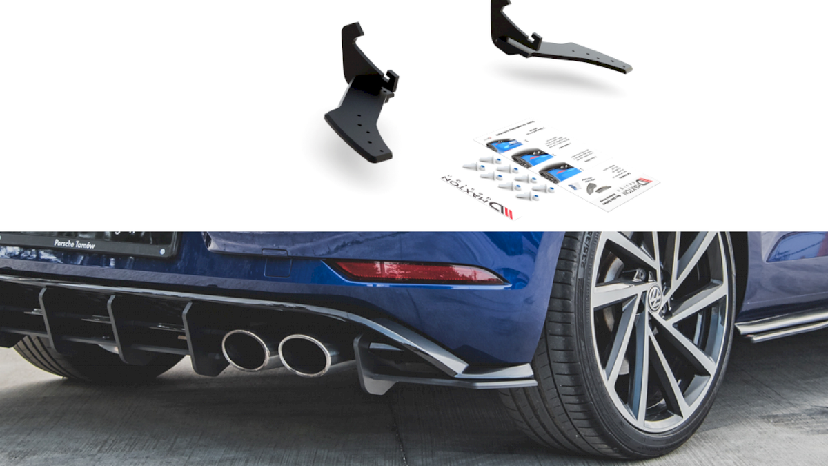 Maxton Design - Aftermarket  STREET PRO REAR SIDE SPLITTERS VW GOLF 7 R FACELIFT (2017-2020)